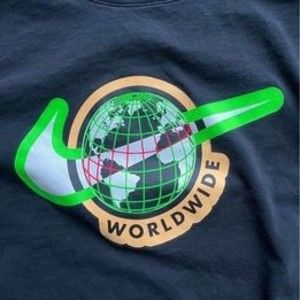 Men’s 2XL Nike Worldwide Center Check w/ Embroidered Sleeve Shirt